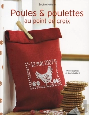Poules Et Poulettes Aux Points De Croix