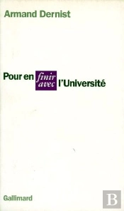 Pour En Finir Avec L'Université