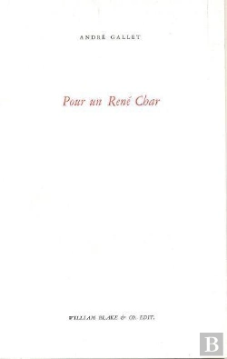 Bertrand.pt - Pour Un Rene Char