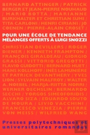 Pour Une Ecole De Tendance Melanges Offerts