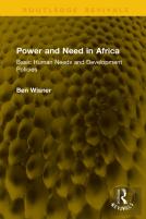 Power And Need In Africa