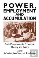 Power, Employment And Accumulation
