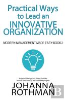 Practical Ways To Lead An Innovative Organization