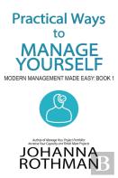 Practical Ways To Manage Yourself
