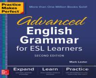 Practice Makes Perfect: Advanced English Grammar For Esl Learners, Second Edition