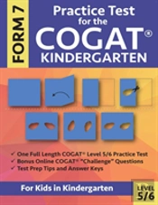 Practice Test For The Cogat Kindergarten Form 7 Level 5/6
