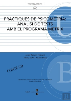 Bertrand.pt - Pràctiques De Psicometria: Anàlisi De Tests Amb El Programa Metrix + Cd-Rom