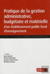 Pratique De La Gestion Materielle D'Un Eple 4e Edition