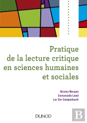 Pratique De La Lecture Critique En Sciences Humaines Et Sociales