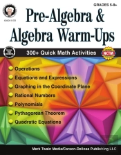 Pre-Algebra And Algebra Warm-Ups, Grades 5 - 8