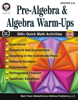Bertrand.pt - Pre-Algebra And Algebra Warm-Ups, Grades 5 - 8
