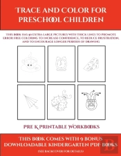Pre K Printable Workbooks (Trace And Color For Preschool Children)