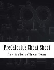 Precalculus Cheat Sheet