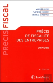Precis De Fiscalite Des Entreprises 2017 - 2018