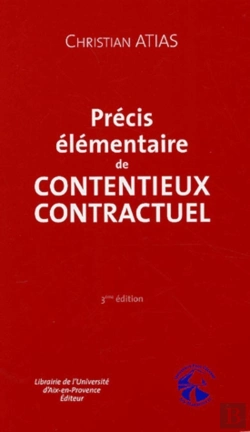Bertrand.pt - Précis Élémentaire De Contentieux Contractuel : 3ème Édition.