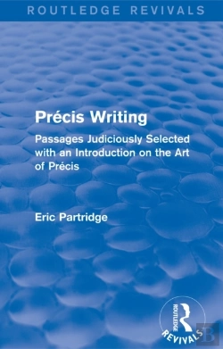 Bertrand.pt - Precis Writing (Routledge Revivals)