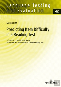 Bertrand.pt - Predicting Item Difficulty In A Reading Test
