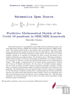 Bertrand.pt - Predictive Mathematical Models Of The Covid19 Pandemic In Ode/Sde Framework