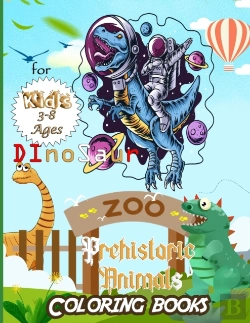 Bertrand.pt - Prehistoric Dinosaur Animals Coloring Books For Kids Ages 3-8