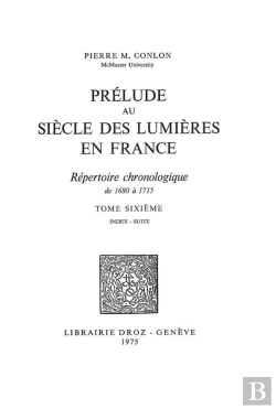 Bertrand.pt - Prelude Au Siecle Des Lumieres En France : Repertoire Chronologique De 1680 A 1715