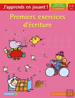 Bertrand.pt - Premiers Exercices D'Écriture ; J'Apprends En Jouant! 5-6 Ans