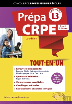 Bertrand.pt - Prépa Crpe Tout-En-Un L3 : Licences Disciplinaires (2e Édition)