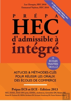 Bertrand.pt - Prepa Hec, D'Admissible A Integre - Edition 2013