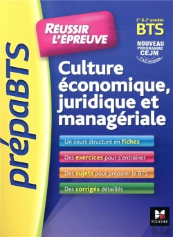 Bertrand.pt - Prepabts ; Réussir L'Épreuve ; Culture Économique Juridique Et Managériale ; Révision Et Entraînement
