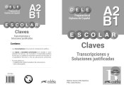 Preparacion Al Dele Escolar A2/B1 Libro De Claves. Edicion