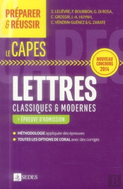 Bertrand.pt - Préparer Et Réussir Le Capes De Lettres ; Les Épreuves De L'Oral
