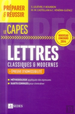 Bertrand.pt - Préparer Et Réussir Le Capes De Lettres ; Les Épreuves Écrites