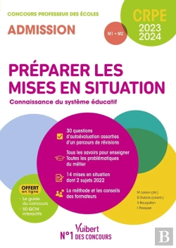 Bertrand.pt - Preparer Les Mises En Situation Professionnelle - Connaissance Du Systeme Educatif - Crpe 2023-2024