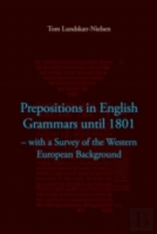 Prepositions In English Grammars Until 1801