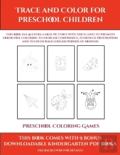 Preschool Coloring Games (Trace And Color For Preschool Children)