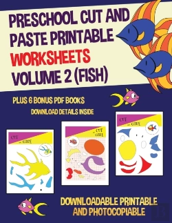 Bertrand.pt - Preschool Cut And Paste Printable Worksheets - Volume 2 (Fish)