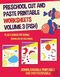 Bertrand.pt - Preschool Cut And Paste Printable Worksheets - Volume 3 (Fish)