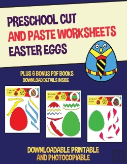 Bertrand.pt - Preschool Cut And Paste Worksheets (Easter Eggs)