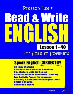 Bertrand.pt - Preston Lee'S Read & Write English Lesson 1 - 40 For Spanish Speakers