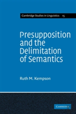 Bertrand.pt - Presupposition And The Delimitation Of Semantics