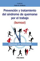 Prevención Y Tratamiento Del Síndrome De Quemarse Por El Trabajo (Burnout)