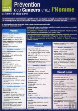 Bertrand.pt - Prévention Des Cancers Chez L'Homme