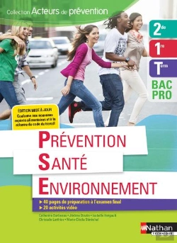 Bertrand.pt - Prevention Sante Environnement - 2eme/1ere/Term Bac Pro (Acteurs De Prevention) Eleve - 2018