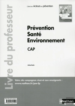 Bertrand.pt - Prevention Sante Environnement Cap (Poch) Professeur (Acteurs De Prevention) - 2016
