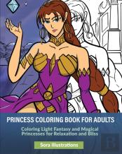 Princess Coloring Book For Adults