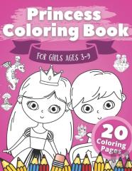 Princess Coloring Book For Girls Ages 3-9