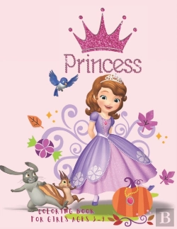 Bertrand.pt - Princess Coloring Book For Girls Ages 3-9