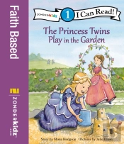 Princess Twins Play In The Garden