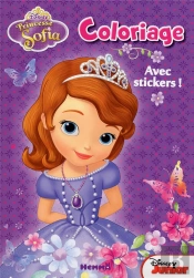 Princesse Sofia Coloriage Avec Stickers (Fleurs Papillons)