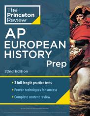 Princeton Review Ap European History Prep, 2024