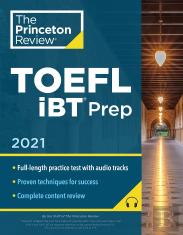 Princeton Review Toefl Ibt Prep With Audio Cd, 2021
